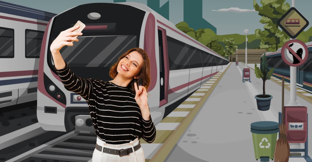porque tomarte selfies frente a las vias del tren puede ser mortal